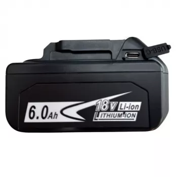 EXTRA DIGITAL 18V 6Ah Li-ion akumuliatorius, skirtas Makita BL1860B, su USB Type-C