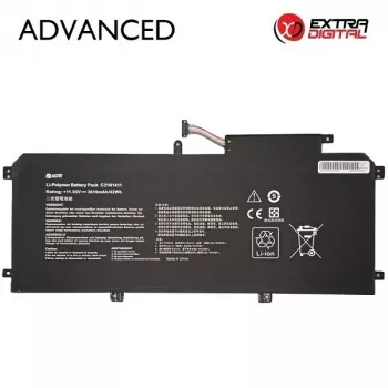 Extra Digital Advanced nešiojamojo kompiuterio baterija, skirta ASUS C31N1411 – 3610 mAh, 11,4 V, 3 elementų ličio jonų (juoda) | ITwork.lt