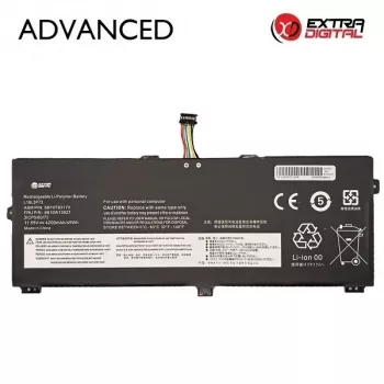Extra Digital Advanced nešiojamojo kompiuterio baterija, skirta Lenovo L18L3P72 – 4200 mAh, 11,52 V, 48,38 Wh, 3 elementų ličio jonų, juoda