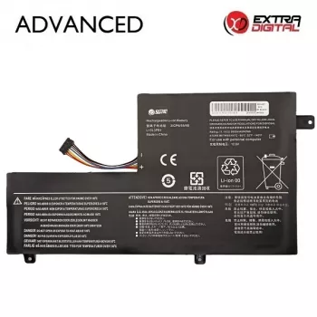 Extra Digital Advanced nešiojamojo kompiuterio baterija – Lenovo L15L3PB1, 3600mAh, 11.1V, 3 celių Li-ion (IdeaPad 100)