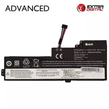 Extra Digital Advanced NB483037 nešiojamojo kompiuterio baterija – pakeičia Lenovo 01AV421, 1950mAh, 11.4V, 3 celių Li-ion (ThinkPad X270, X260, T470, T460, L470, L460, P51s, P50s, A475, A275)