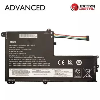 Extra Digital Advanced NB483075 atsarginė baterija, skirta Lenovo L15C3PB1 – 4750mAh, 11.4V, 3 elementai