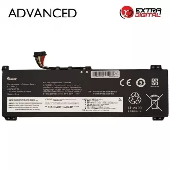 Extra Digital Advanced atsarginė baterija nešiojamam kompiuteriui Lenovo L21M4PC0 – 3750mAh, 15.36V, 57Wh, 4 celių Li-ion (juoda)