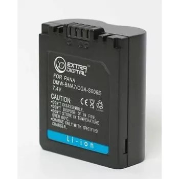 Extra Digital CGA-S006E ličio jonų fotoaparato baterija 3,7 V 1200 mAh, skirta Panasonic Lumix DMW-BCC12