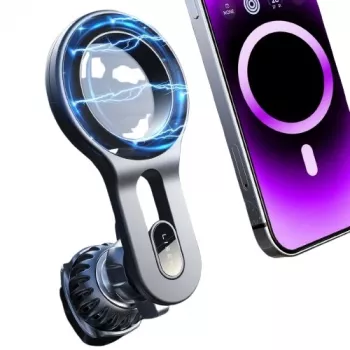 EXTRA DIGITAL Magnetinis laikiklis telefonui į automobilio ventiliacijos angą – universalus laikiklis su 360° sukimu, N52 neodimio magnetai - Juodas (HB390489)