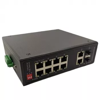 EXTRA DIGITAL PoE Switch 10 Port 1000M su 2 SFP prievadais 1000M