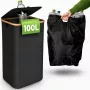 EXTRALINK Black Forest Sulaukiančių Butelių Krepšelis, Sulankstomas, 100L, Juodas