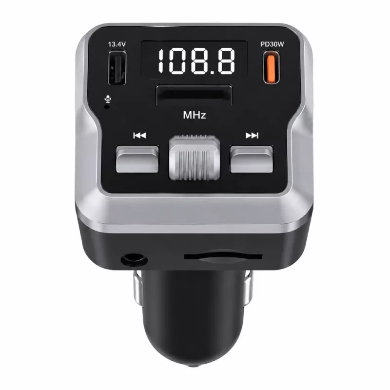 EXTRALINK Bluetooth FM Transmitter su 2 USB įkrovimo prievadais ir MicroSD kortelių lizdu