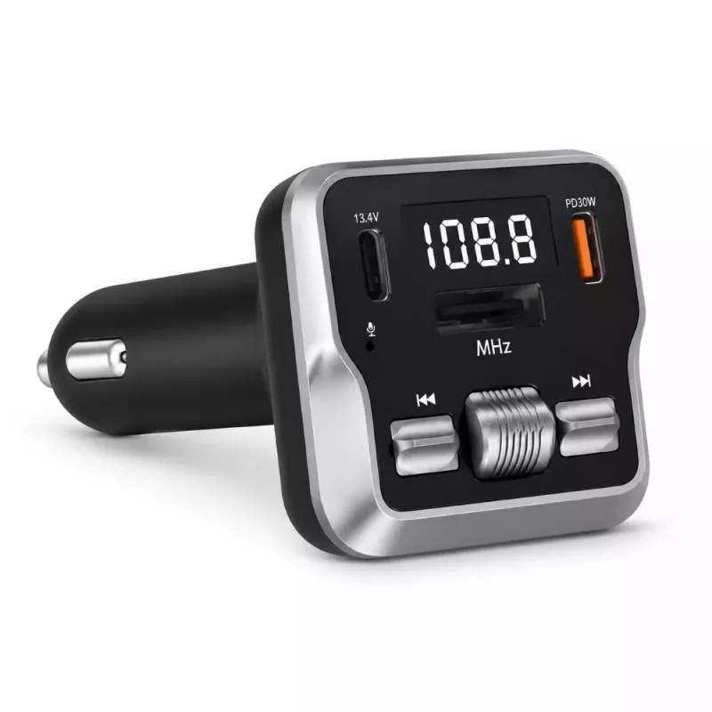 EXTRALINK Bluetooth FM Transmitter su 2 USB įkrovimo prievadais ir MicroSD kortelių lizdu
