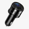 EXTRALINK Bluetooth FM Transmitter su 2x USB įkrovikliu, laisvų rankų skambučiais, juodas