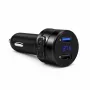 EXTRALINK Bluetooth FM Transmitter su 2x USB įkrovikliu, laisvų rankų skambučiais, juodas