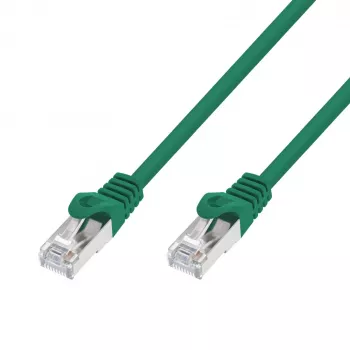 Extralink Cat.7 S/FTP 1 m žalias Patch Cord LAN, varinis tinklo kabelis vytos poros