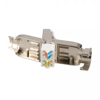 Extralink CAT6A RJ45 įrankio nereikalaujanti jungtis – UTP 8P8C auksuota 10Gbps Ethernet kištukas