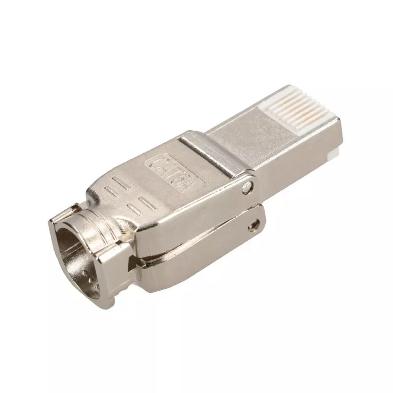 Extralink CAT6A RJ45 įrankio nereikalaujanti jungtis – UTP 8P8C auksuota 10Gbps Ethernet kištukas