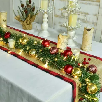 Extralink Christmas Garland, dekoratyvinė grandinė 5m - USB maitinamos LED lemputės, šiltai baltos, vidaus erdvėms