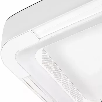 Extralink Cube Air 23 59 cm Smart WiFi lubinis ventiliatorius su šviesa, baltas, valdymas programa
