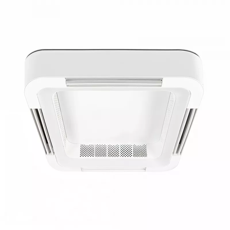 Extralink Cube Air 23 59 cm Smart WiFi lubinis ventiliatorius su šviesa, baltas, valdymas programa