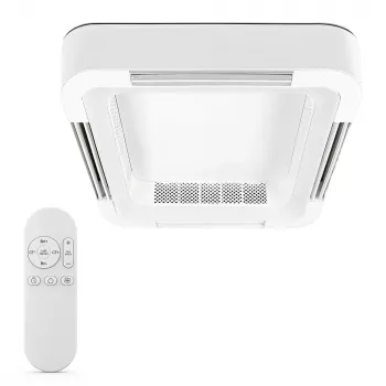 Extralink Cube Air 23 59 cm Smart WiFi lubinis ventiliatorius su šviesa, baltas, valdymas programa