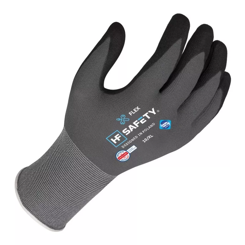 Apsauginės pirštinės Extralink HF Safety Flex, 10/XL dydis, 1 pora