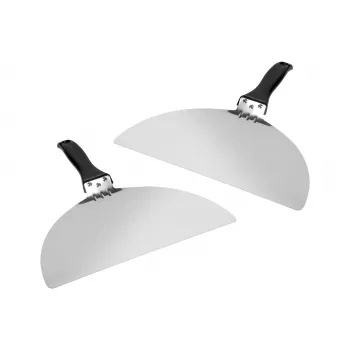 Extralink Home Nerūdijančio plieno picos mentės rinkinys (2 vnt.) – 30x30 cm, atsparios iki 250°C