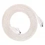 EXTRALINK LAN Patch Cord Cat.8 U/FTP 2m 40G plokščias ekranuotas vytos poros laidas, vario laidininkai, baltas