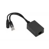 Extralink PoE inverteris 1 prievadas, įėjimas 1x 1000Mb/s RJ45/Jack 10-30V, išėjimas 48V