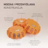 Extralink Smartlife LED kelio signalinė lemputė, USB-C, gintarinė, IP67