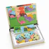 EXTRALINK TOYS Magnetinė dėlionė knygelė 64 dalių Dinozaurai