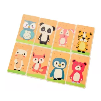 EXTRALINK TOYS Magnetinė dėlionė knygelė Gyvūnai 68 dalys
