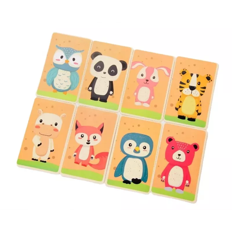 EXTRALINK TOYS Magnetinė dėlionė knygelė Gyvūnai 68 dalys