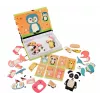 EXTRALINK TOYS Magnetinė dėlionė knygelė Gyvūnai 68 dalys