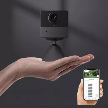 EZVIZ CB2 2K+ 3MP 4G LTE baterijinė apsaugos kamera su spalvotu naktiniu matymu, IP65, PIR aptikimu, dvipusiu pokalbiu, „MicroSD“ iki 512 GB