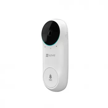 EZVIZ DB2C belaidis vaizdo domofonas 1080p Full HD, 160° FoV, naktinis matymas, dvipusis garsas, IP65, maitinamas baterija, veikia su Alexa/Google Assistant