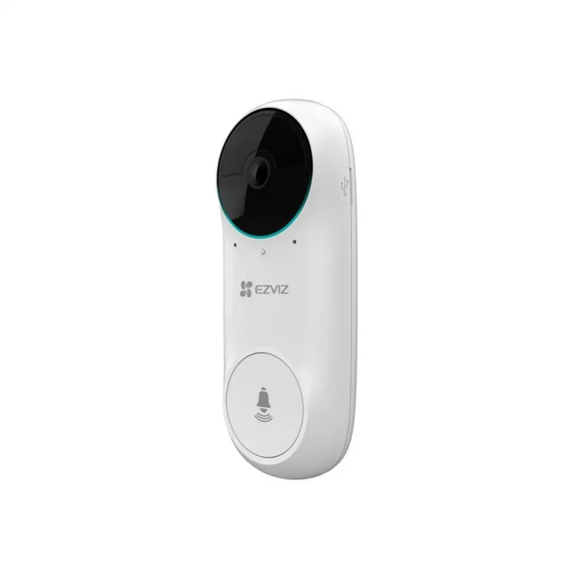 EZVIZ DB2C belaidis vaizdo domofonas 1080p Full HD, 160° FoV, naktinis matymas, dvipusis garsas, IP65, maitinamas baterija, veikia su Alexa/Google Assistant