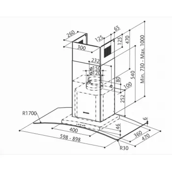 Faber RAY SRM LED X/V NS A60