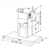 Faber Stilo Comfort BK Matt A90 90cm sieninis gartraukis, juodos matinės spalvos, 670 m³/h