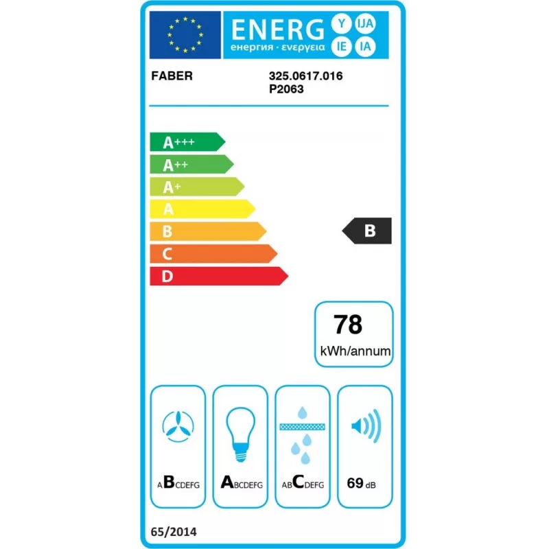 Faber Stilo Glass Smart A90 Gartraukis 90 cm su Wi-Fi valdymu