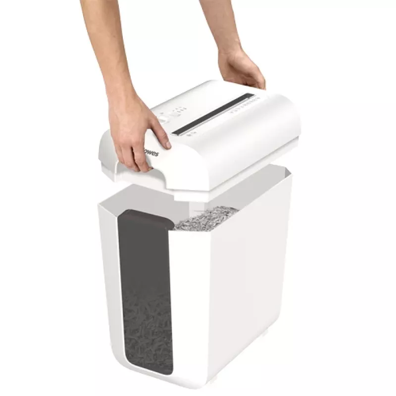 Fellowes 84729080 kryžminio pjovimo dokumentų smulkintuvas su SafeSense technologija, 16 lapų, 23 l talpa
