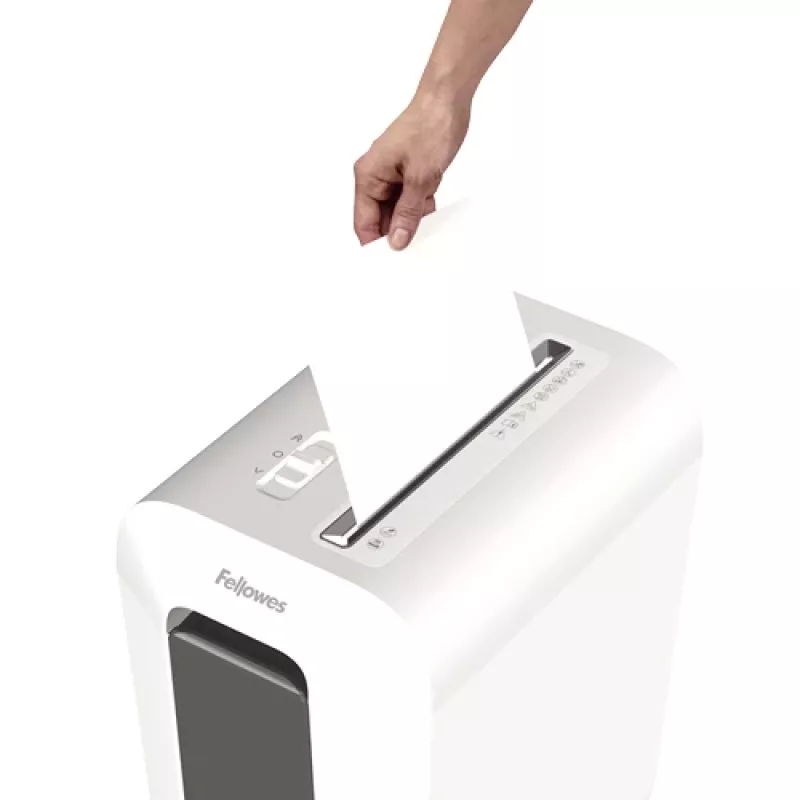 Fellowes 84729080 kryžminio pjovimo dokumentų smulkintuvas su SafeSense technologija, 16 lapų, 23 l talpa
