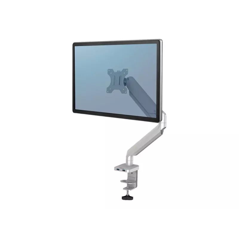 Fellowes Platinum Series Monitor Mount - reguliuojama ranka - aliuminis - sidabrinis - ekrano dydis iki 68,6 cm (27 colių)