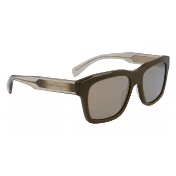 FERRAGAMO MAN SF1087S561832 Akiniai Nuo Saulės Tamsiai Havana Pilki 56/18/145 mm