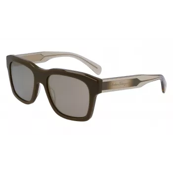 FERRAGAMO MAN SF1087S561832 Akiniai Nuo Saulės Tamsiai Havana Pilki 56/18/145 mm