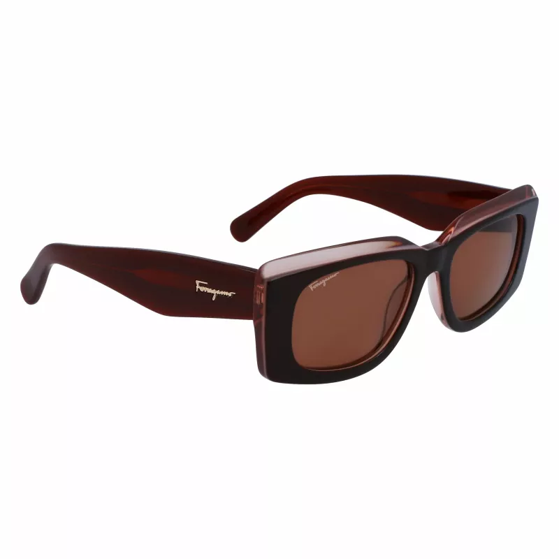 FERRAGAMO SF1079S-211 Moteriški akiniai nuo saulės Havana Rudi Gradient 54mm