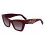 FERRAGAMO SF1081SE-603 Moteriški katės akies formos akiniai nuo saulės Burgundy Brown Gradient 55mm
