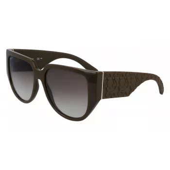 Ferragamo SF1088SE-324 Moteriški Drugelio Formos Akiniai nuo Saulės Havana Rudi Gradientiniai 57mm