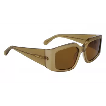 FERRAGAMO SF1101S541833 Moteriški Akiniai nuo Saulės - Juodas Acetato Rėmas Pilki Gradientiniai Stiklai 54mm
