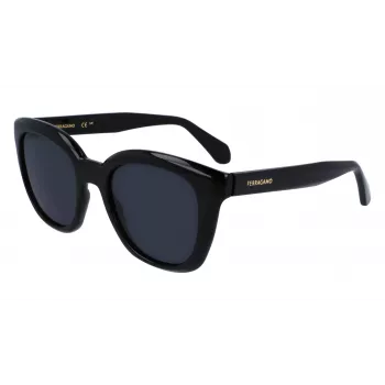 FERRAGAMO SF2000S522100 Moteriški Akiniai nuo Saulės Havana Acetato Rėmeliu Pilkų Gradientinių Lęšių 52/21/145 mm