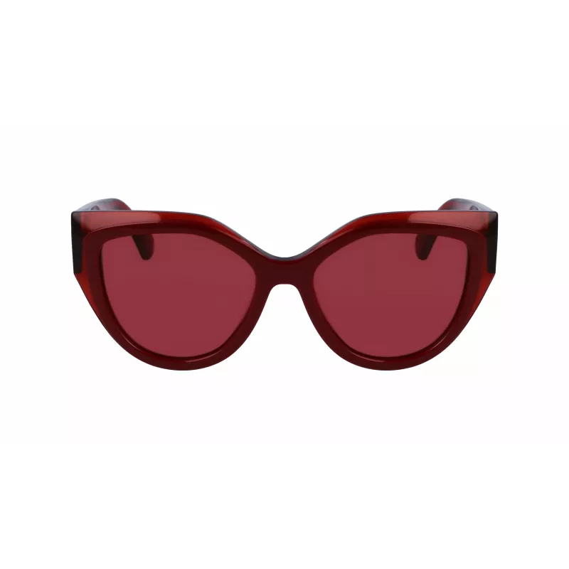 FERRAGAMO SF2004S-618 Moteriški drugelio formos akiniai nuo saulės Havana acetatinis rėmas rudi gradientiniai lęšiai 53/18/140 mm
