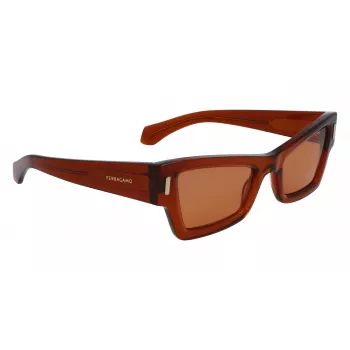 FERRAGAMO SF2006S-232 Moteriški Akiniai Nuo Saulės Havana Rudi Gradient 53mm