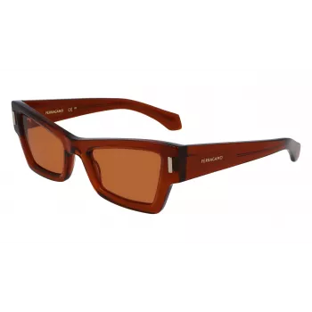 FERRAGAMO SF2006S-232 Moteriški Akiniai Nuo Saulės Havana Rudi Gradient 53mm